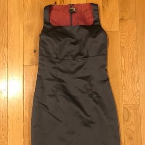 Nicole Miller Dark Gray Sheath Dress